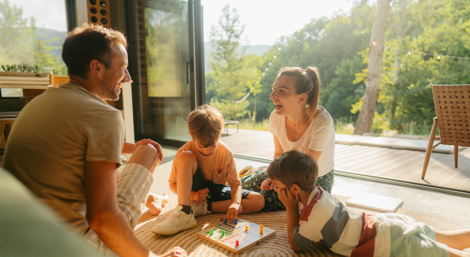 image showing a family playing on the floor